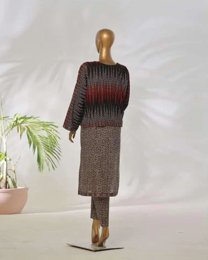 Presenting "Fusion Jacket" Digital Printed Three Pc Dress