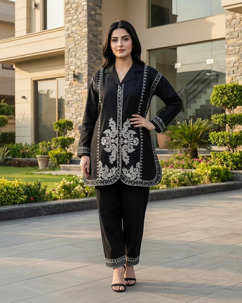 "Patasa" by Z-warish Designer Embroidered Printed Two Piece Suit
