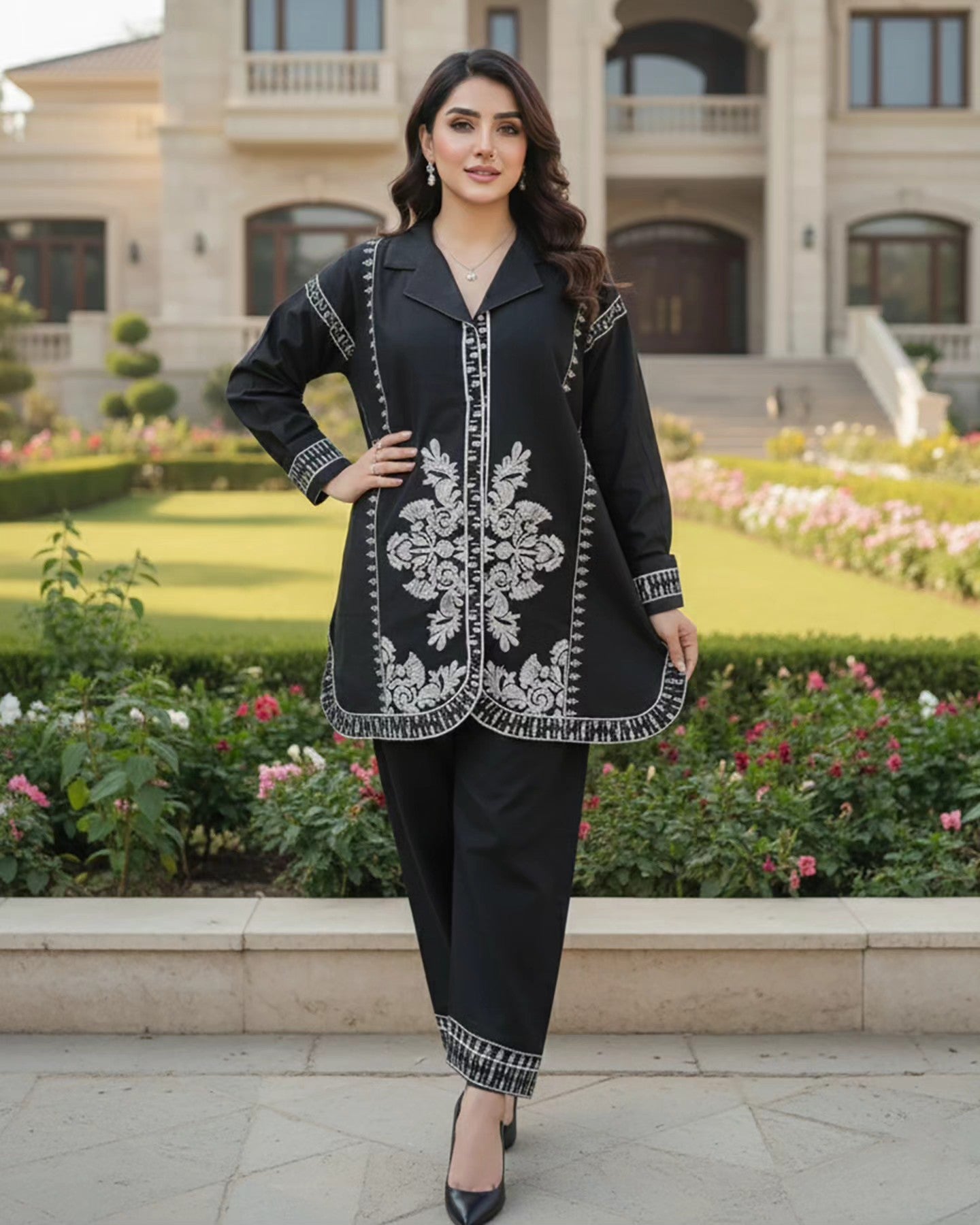 "Patasa" by Z-warish Designer Embroidered Printed Two Piece Suit