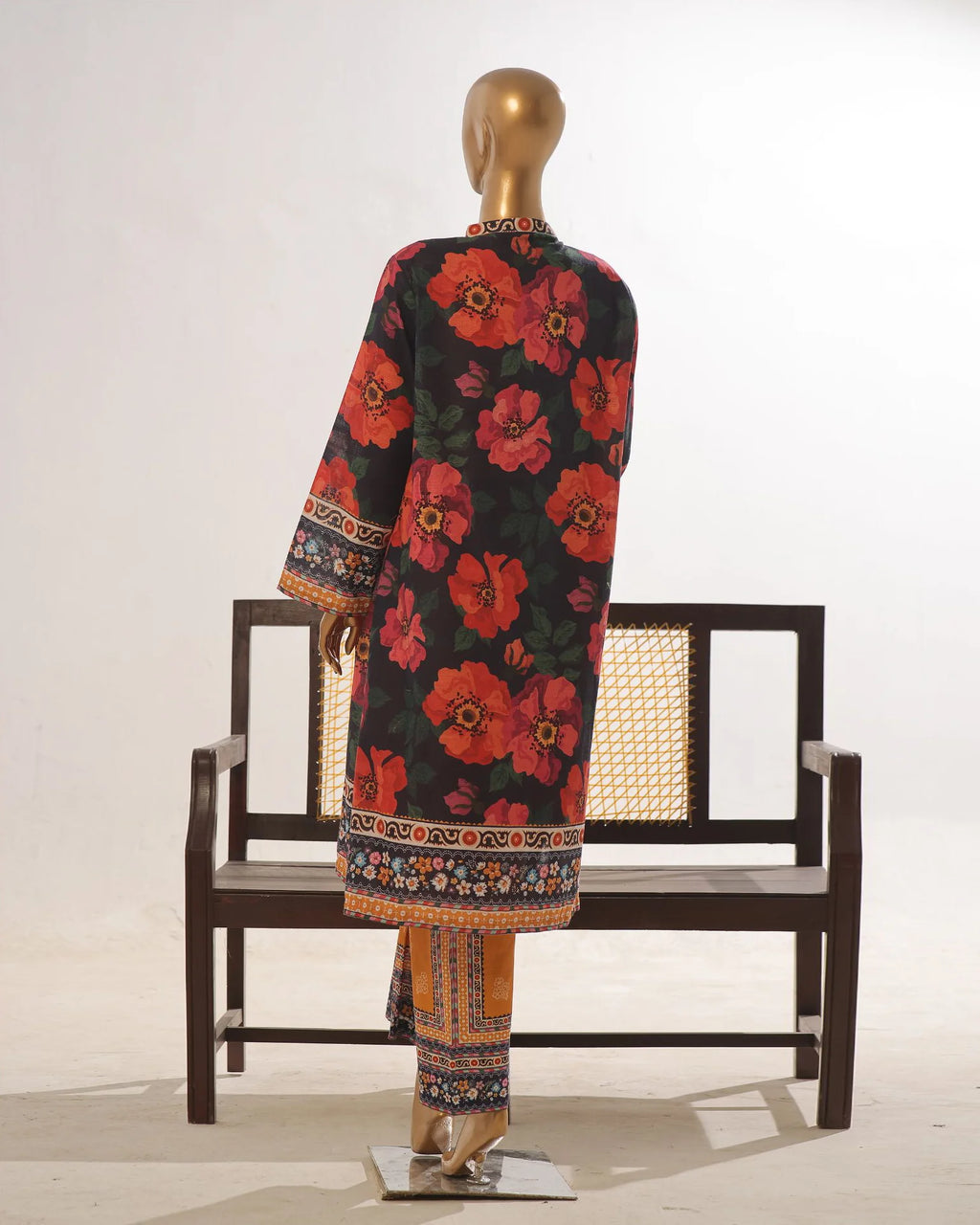 Presenting "Fusion Jacket" Digital Printed Three Pc Dress
