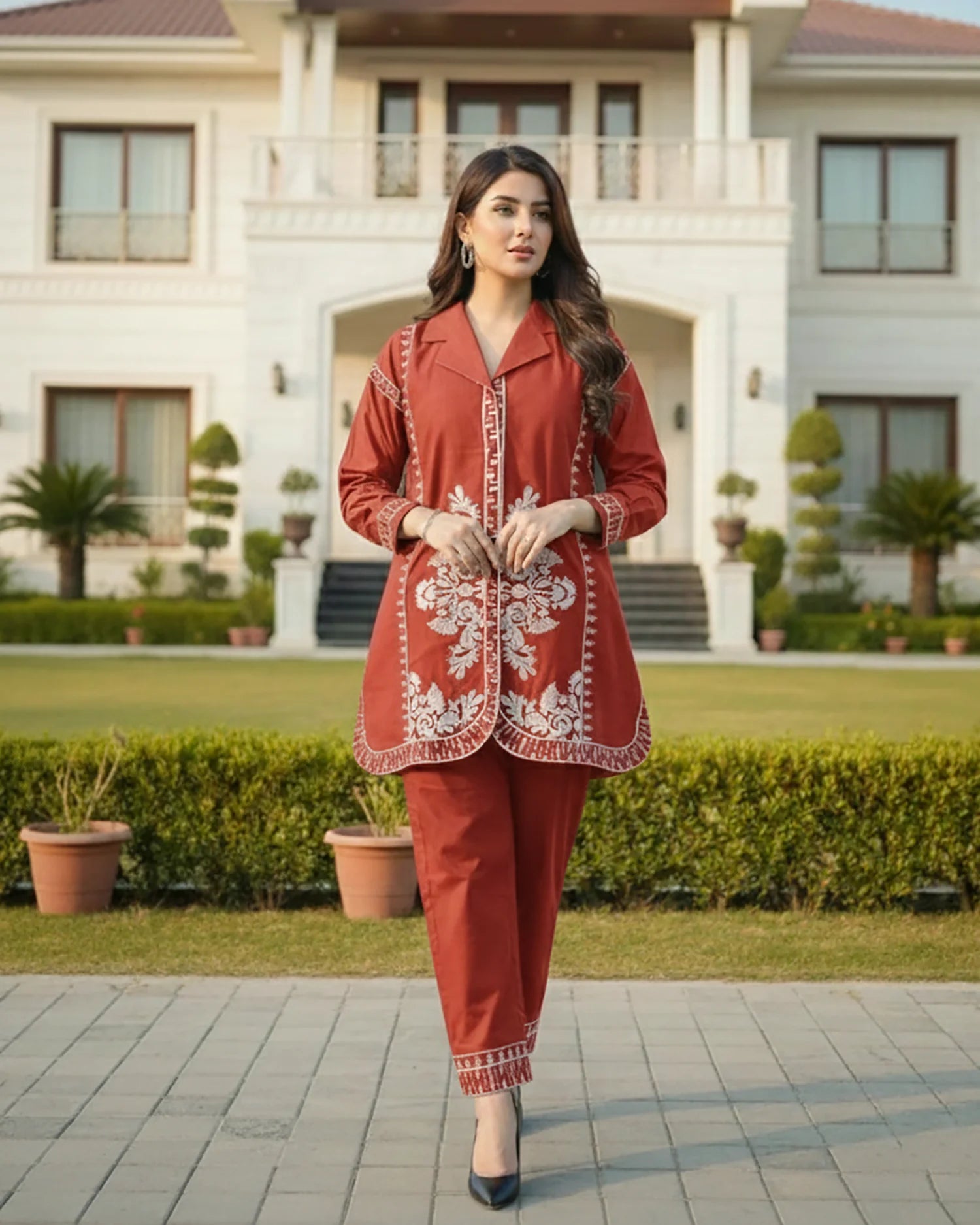 "Patasa" by Z-warish Designer Embroidered Printed Two Piece Suit