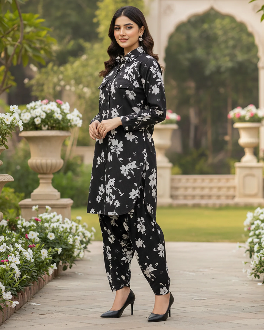 Designer Digital Printed Two Pc Dress