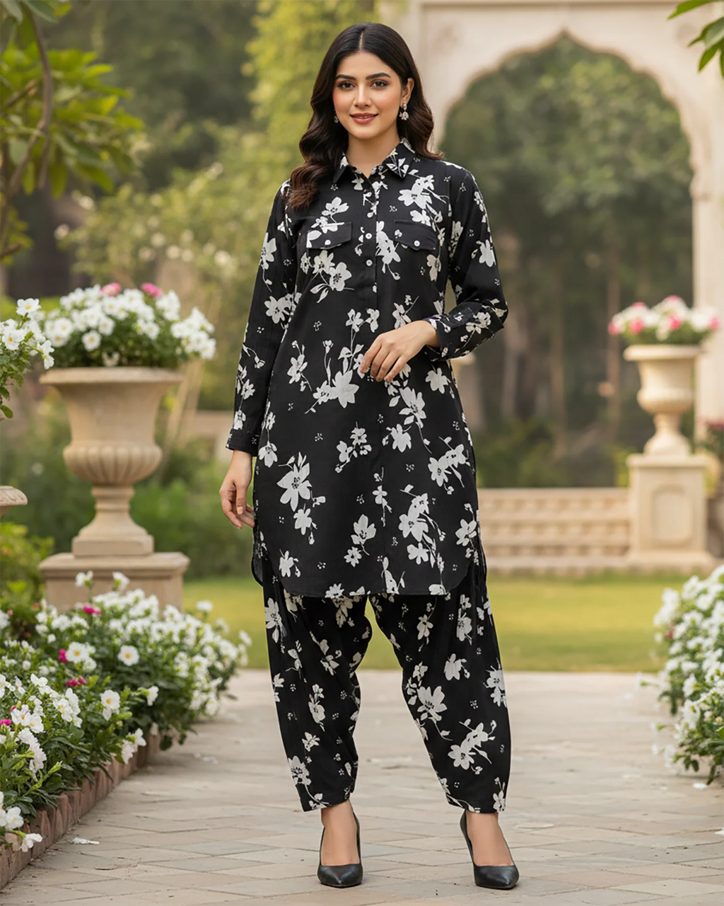 Designer Digital Printed Two Pc Dress