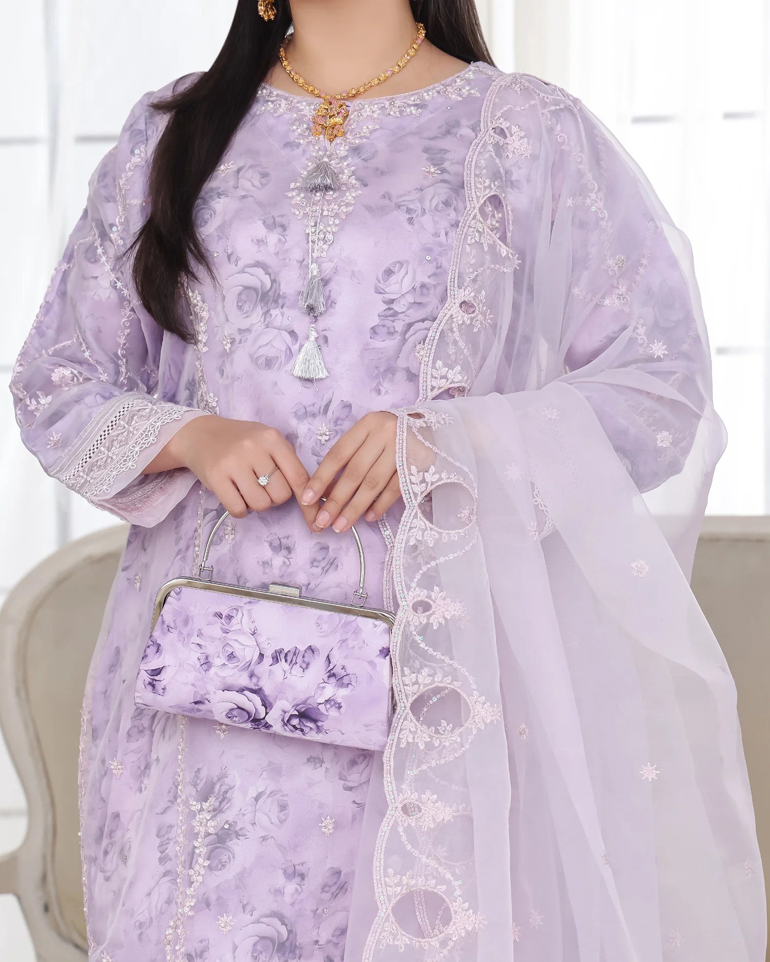 Presenting "Husna" Formal Embroidered Three Piece Suits
