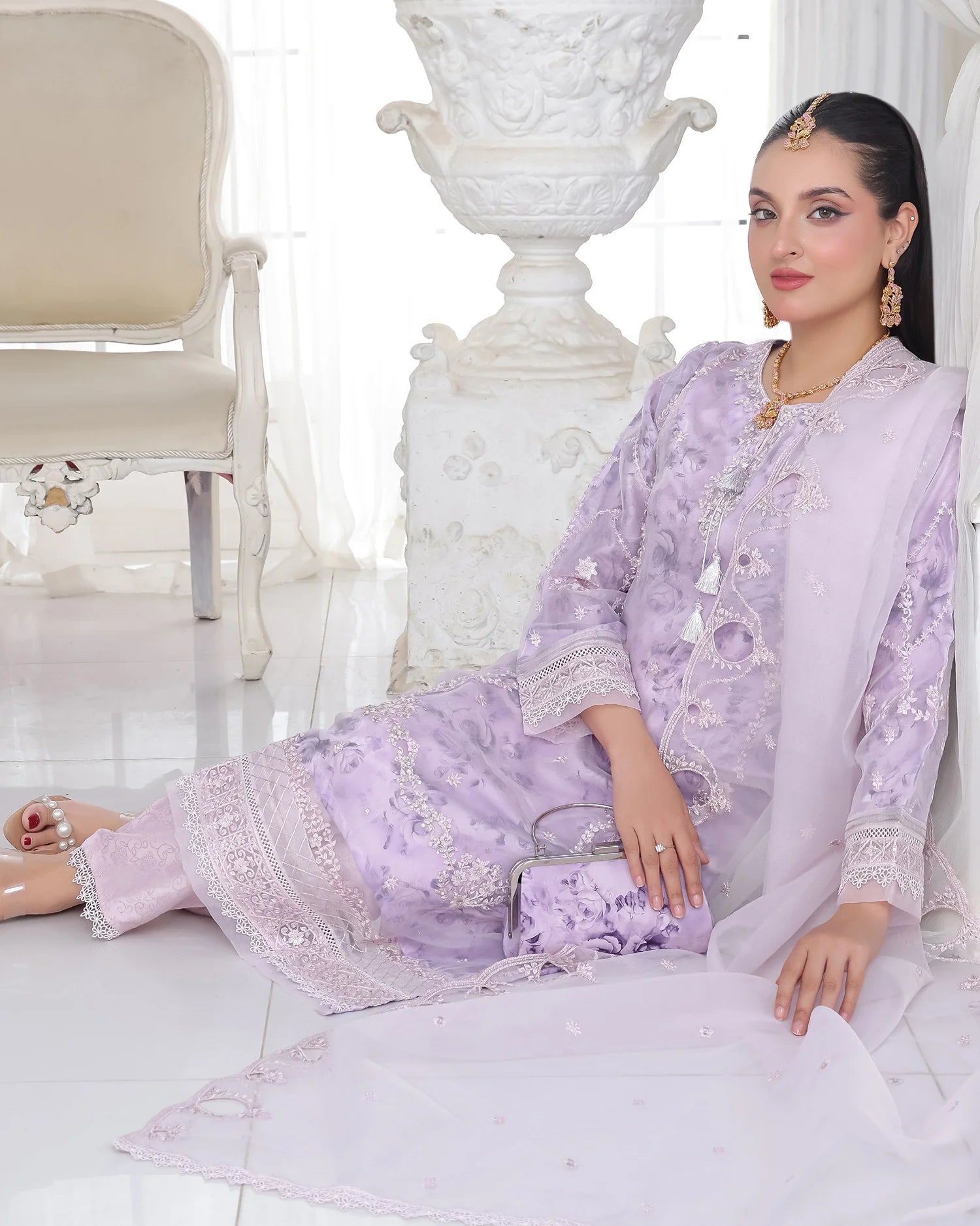 Presenting "Husna" Formal Embroidered Three Piece Suits