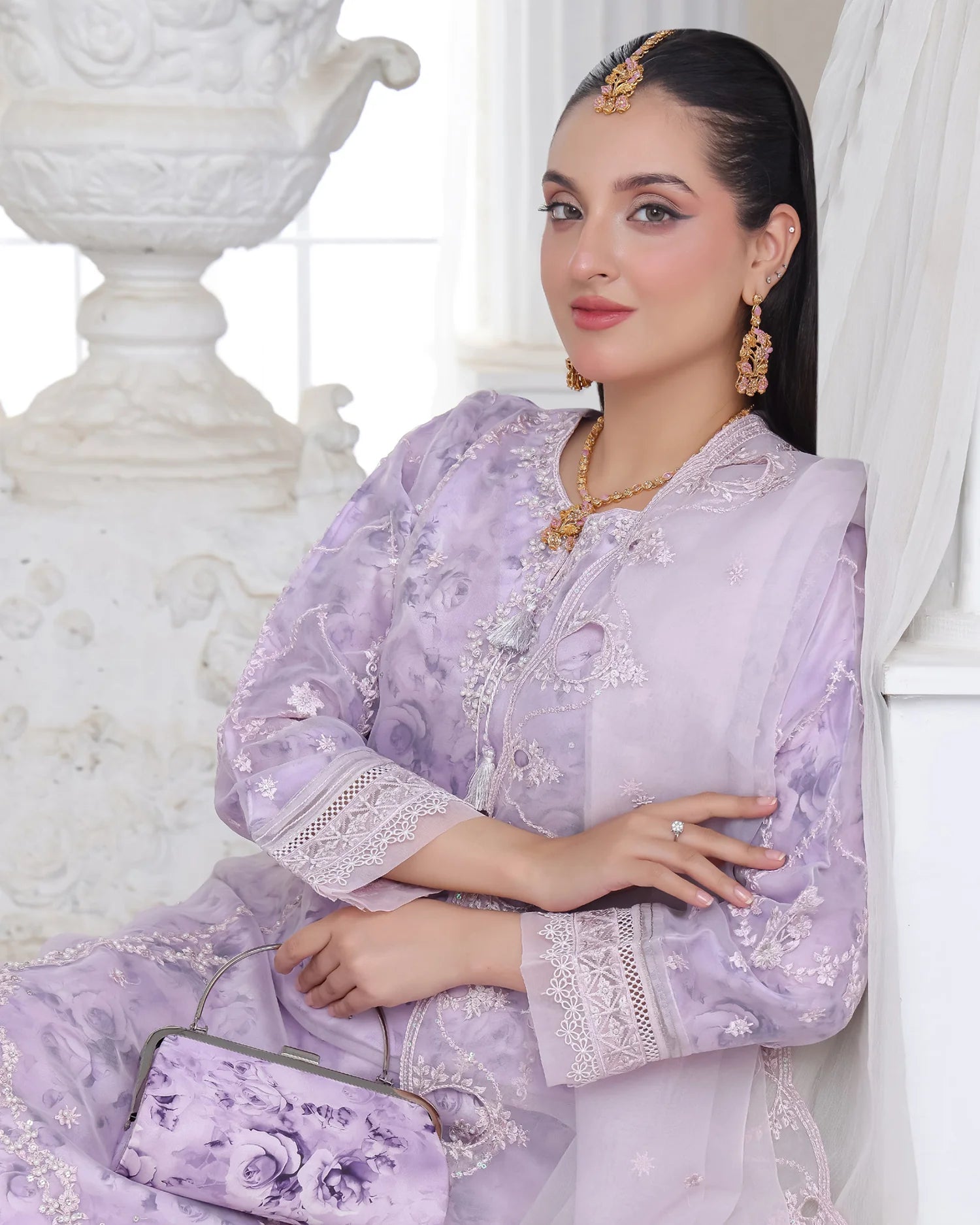 Presenting "Husna" Formal Embroidered Three Piece Suits