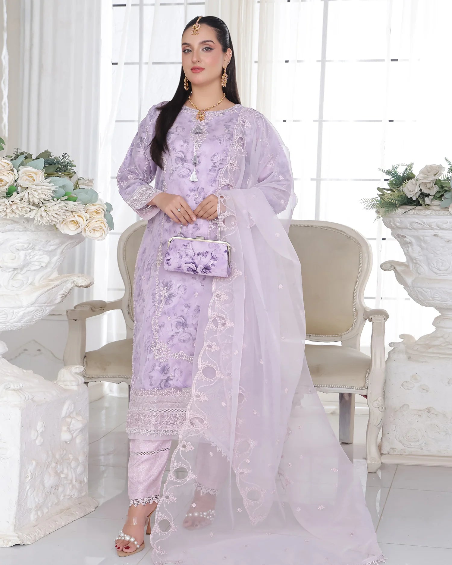 Presenting "Husna" Formal Embroidered Three Piece Suits