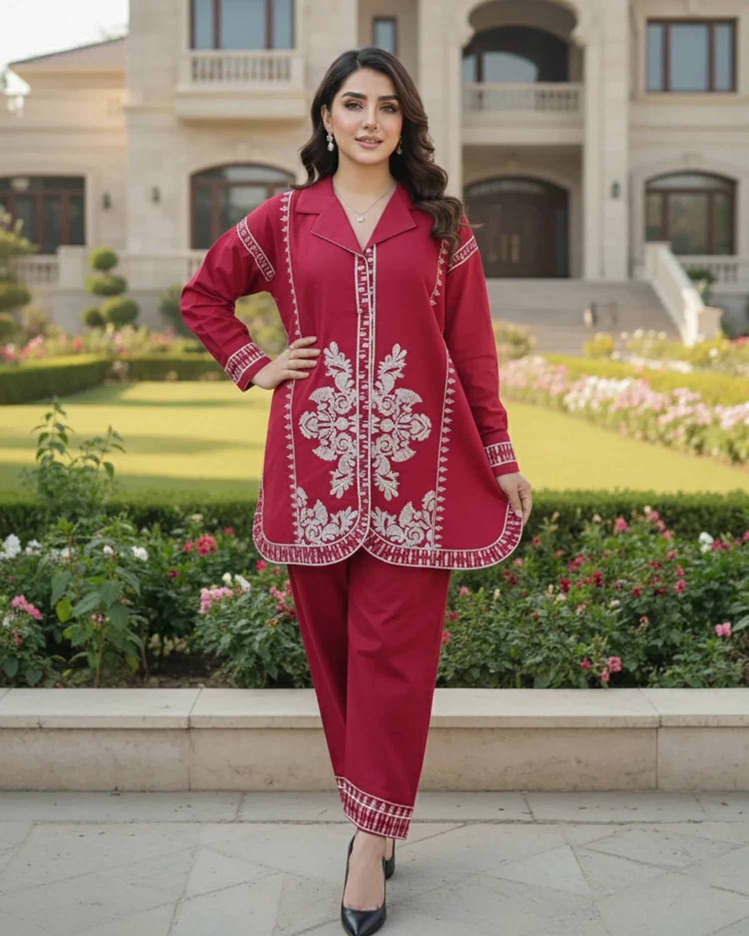 "Patasa" by Z-warish Designer Embroidered Printed Two Piece Suit