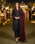 Presenting "Aswad" Semi Formal Embroidered Three Piece Suits