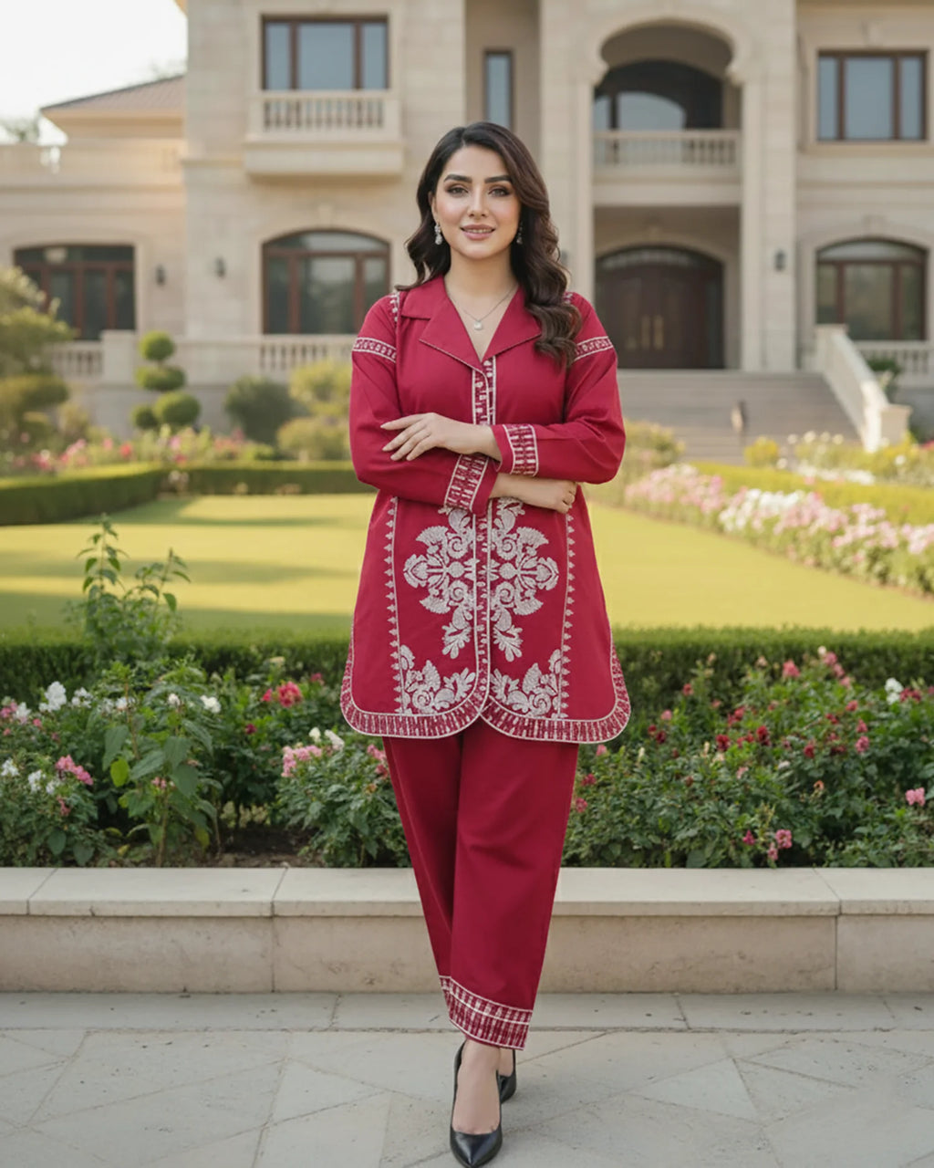 "Patasa" by Z-warish Designer Embroidered Printed Two Piece Suit