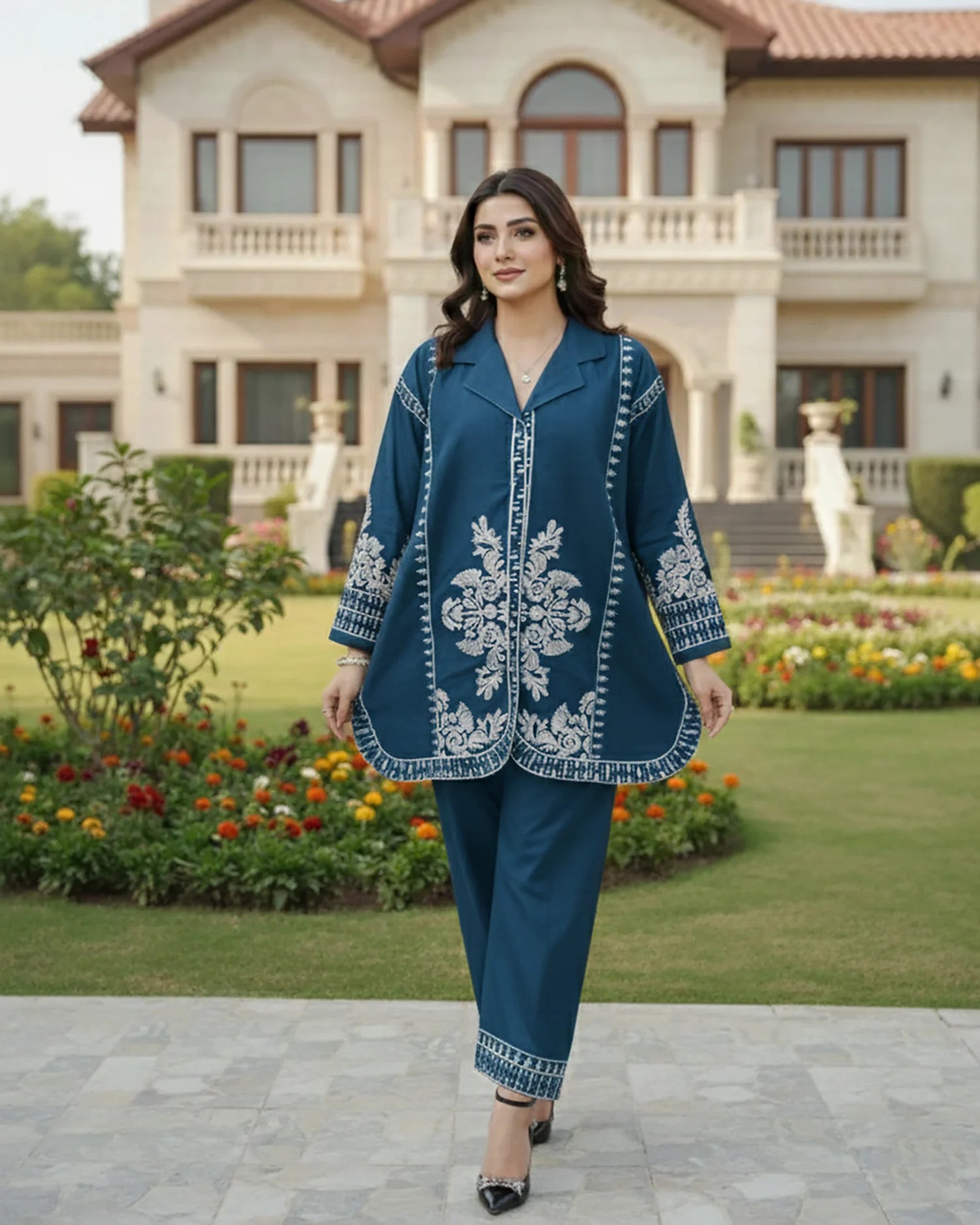"Patasa" by Z-warish Designer Embroidered Printed Two Piece Suit
