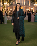Presenting "Aswad" Semi Formal Embroidered Three Piece Suit